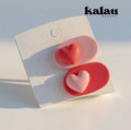 BLUSHING HEART resin hair clip
